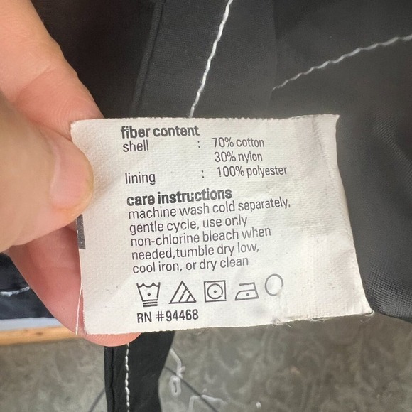 ESPRIT Womens Y2K Black Double Breasted Black Trench Coat Size L - Picture 5 of 7